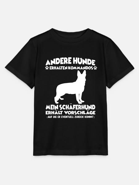 Witziges Obedience Deutscher Schäferhund Hunde - Stanley/Stella Kinder T-Shirt MINI CREATOR - Schwarz