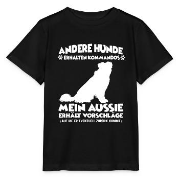 Obedience Australian Shepherd Hundetraining - Stanley/Stella Kinder T-Shirt MINI CREATOR  - Schwarz - Vorne - Mikhail (115cm)