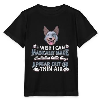Chien de bœuf australien - T-shirt bio MINI CREATOR Stanley/Stella Enfant - noir - Devant - Mikhail (115cm)
