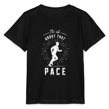 Tout tourne autour de ce rythme - Cross Country Running - T-shirt bio MINI CREATOR Stanley/Stella Enfant - noir - Devant - Mikhail (115cm)