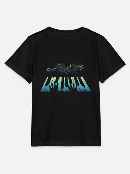 Bunte Klaviernote | Musiker | Musikliebhaber | - Stanley/Stella Kinder T-Shirt MINI CREATOR - Schwarz