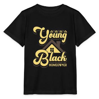 Young Black Homeowner Hausbesitzer Hausbau Bauherr - Stanley/Stella Kinder T-Shirt MINI CREATOR  - Schwarz - Vorne - Mikhail (115cm)