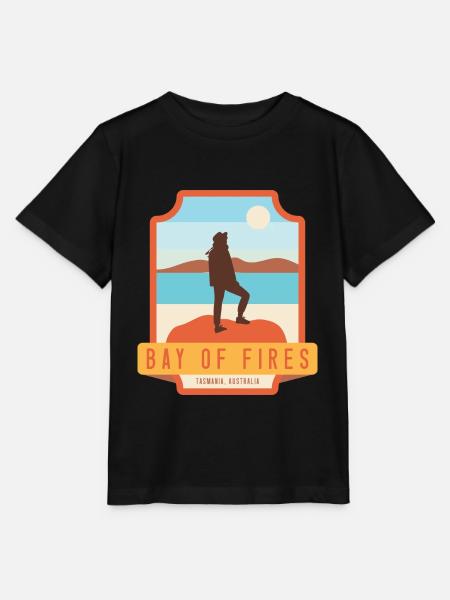 Bay of Fires - Tasmanien, Australien - Stanley/Stella Kinder T-Shirt MINI CREATOR  - Schwarz