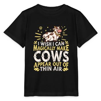 Vaches d’élevage Vaches - T-shirt bio MINI CREATOR Stanley/Stella Enfant - noir - Devant - Mikhail (115cm)