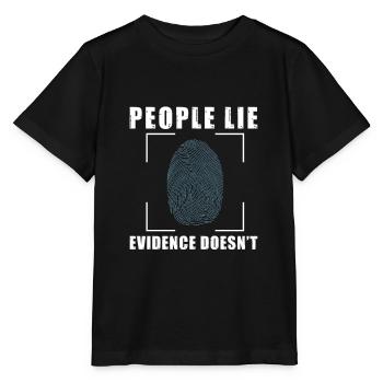 People Lie Forensic Evidence For A Crime Scene - Stanley/Stella MINI CREATOR Kids’ T-Shirt - black - Front - Mikhail (115cm)
