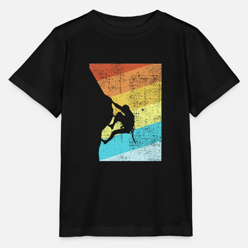 Rock Climbing - Stanley/Stella MINI CREATOR Kids’ T-Shirt - black