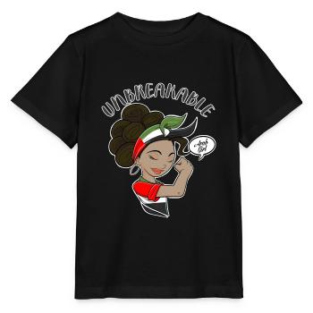 Arab Girl Unbreakable I Heritage United Arab - Stanley/Stella Kinder T-Shirt MINI CREATOR  - Schwarz - Vorne - Mikhail (115cm)