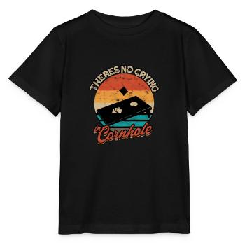 There's No Crying In Cornhole Sack Sitzsack - - Stanley/Stella Kinder T-Shirt MINI CREATOR  - Schwarz - Vorne - Mikhail (115cm)