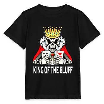Poker Player King Of The Bluff Poker Cards Poker - Stanley/Stella MINI CREATOR Kids’ T-Shirt - black - Front - Mikhail (115cm)