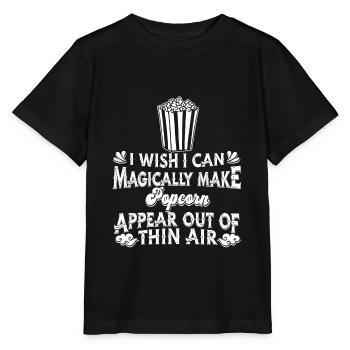 Popcorn - Stanley/Stella Kinder T-Shirt MINI CREATOR  - Schwarz - Vorne - Mikhail (115cm)