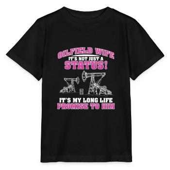 Oilfield Worker Promesse de mariage - T-shirt bio MINI CREATOR Stanley/Stella Enfant - noir - Devant - Mikhail (115cm)