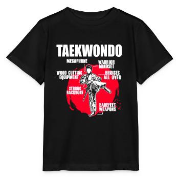 TKD Korean Martial Arts Tae Kwon - Stanley/Stella Kinder T-Shirt MINI CREATOR  - Schwarz - Vorne - Mikhail (115cm)
