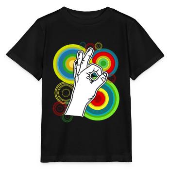 Regardé dans Rétro drôle Regardé dans - T-shirt bio MINI CREATOR Stanley/Stella Enfant - noir - Devant - Mikhail (115cm)