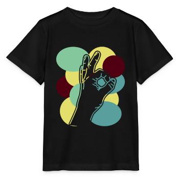 Regardé dans Rétro Regardé dans - T-shirt bio MINI CREATOR Stanley/Stella Enfant - noir - Devant - Mikhail (115cm)
