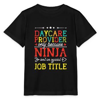 Kindertagesstätte nur, weil Ninja es nicht ist - Kind - Stanley/Stella Kinder T-Shirt MINI CREATOR  - Schwarz - Vorne - Mikhail (115cm)