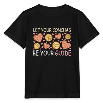 Humour espagnol Conchas Pain mexicain - T-shirt bio MINI CREATOR Stanley/Stella Enfant - noir - Devant - Mikhail (115cm)