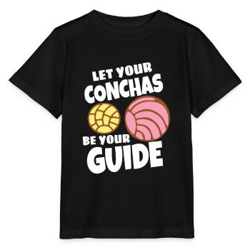 Humour espagnol Conchas Pain mexicain - T-shirt bio MINI CREATOR Stanley/Stella Enfant - noir - Devant - Mikhail (115cm)