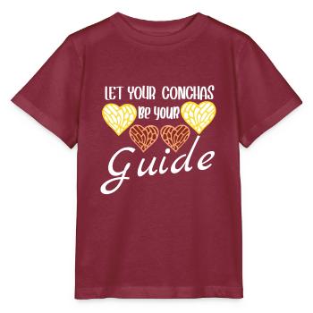 Spanischer Humor Conchas Mexikanisches Brot - Stanley/Stella Kinder T-Shirt MINI CREATOR  - Burgunderrot - Vorne - Kain (125cm)