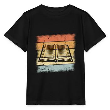 Passe-temps de lecture - T-shirt bio MINI CREATOR Stanley/Stella Enfant - noir - Devant - Mikhail (115cm)