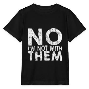 Non, je ne suis pas avec eux 9 - T-shirt bio MINI CREATOR Stanley/Stella Enfant - noir - Devant - Mikhail (115cm)