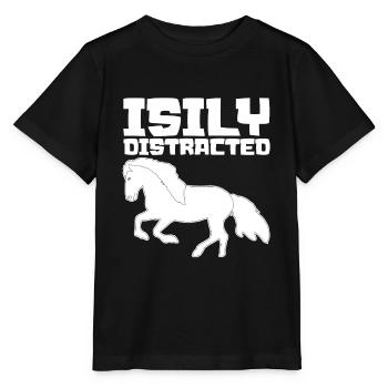Icelandic Horse Horse Riding Icelanders - Stanley/Stella MINI CREATOR Kids’ T-Shirt - black - Front - Mikhail (115cm)