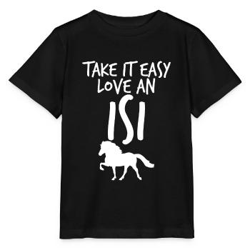Cheval islandais Poney islandais Chevaux islandais - T-shirt bio MINI CREATOR Stanley/Stella Enfant - noir - Devant - Mikhail (115cm)