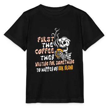 Oak Island Treasure Hunt Secret of Oak Island - Stanley/Stella MINI CREATOR Kids’ T-Shirt - black - Front - Mikhail (115cm)