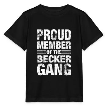 Becker Stolz Team Familie Geschenk - Stanley/Stella Kinder T-Shirt MINI CREATOR  - Schwarz - Vorne - Mikhail (115cm)