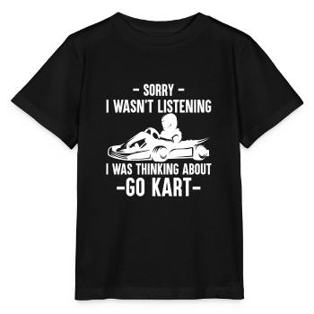 Go Kart Fahrer - Kartfahrer Go-Kart Spruch - Stanley/Stella Kinder T-Shirt MINI CREATOR  - Schwarz - Vorne - Mikhail (115cm)