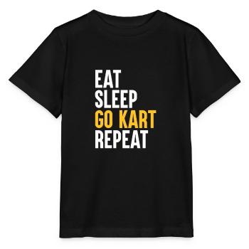 Go Kart Fahrer - Kartfahrer Go-Kart Spruch - Stanley/Stella Kinder T-Shirt MINI CREATOR  - Schwarz - Vorne - Mikhail (115cm)