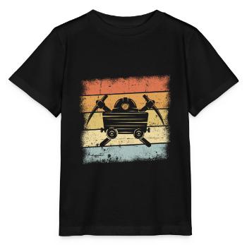 Mining - Stanley/Stella MINI CREATOR Kids’ T-Shirt - black - Front - Mikhail (115cm)