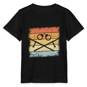 Cadeau de policier - T-shirt bio MINI CREATOR Stanley/Stella Enfant - noir - Devant - Mikhail (115cm)