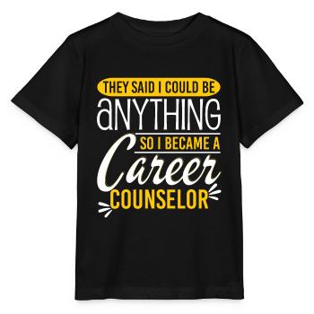 I Became A Career Counselor - Stanley/Stella MINI CREATOR Kids’ T-Shirt - black - Front - Mikhail (115cm)