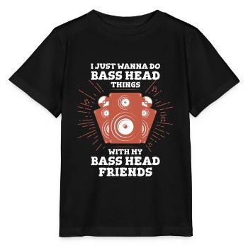 Bass Head Things Bass Head Friends - Stanley/Stella MINI CREATOR Kids’ T-Shirt - black - Front - Mikhail (115cm)