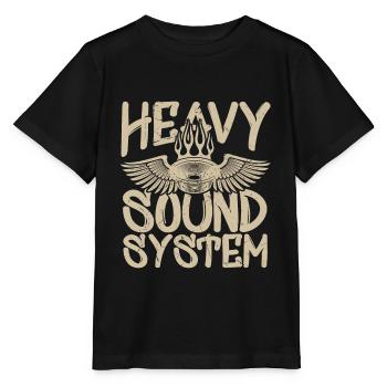 Heavy Sound System Bass Speaker - Stanley/Stella MINI CREATOR Kids’ T-Shirt - black - Front - Mikhail (115cm)