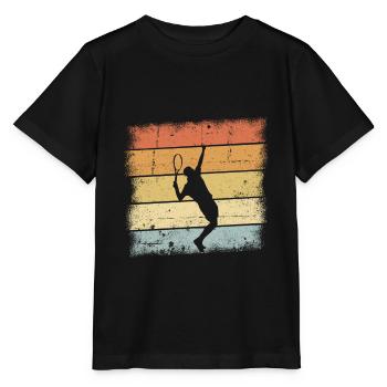 Tennis player - Stanley/Stella MINI CREATOR Kids’ T-Shirt - black - Front - Mikhail (115cm)