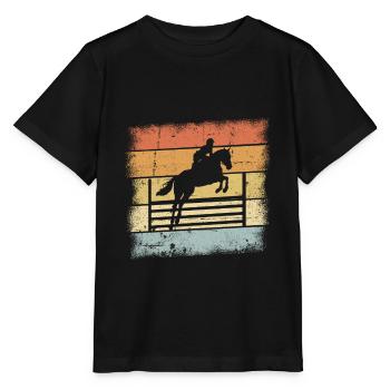 Conception de saut - T-shirt bio MINI CREATOR Stanley/Stella Enfant - noir - Devant - Mikhail (115cm)