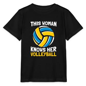 Volleyball Beach Volleyball - Stanley/Stella MINI CREATOR Kids’ T-Shirt - black - Front - Mikhail (115cm)