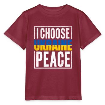 Ukraine Drapeau Ukrainien Ukraine - T-shirt bio MINI CREATOR Stanley/Stella Enfant - bordeaux - Devant - Kain (125cm)