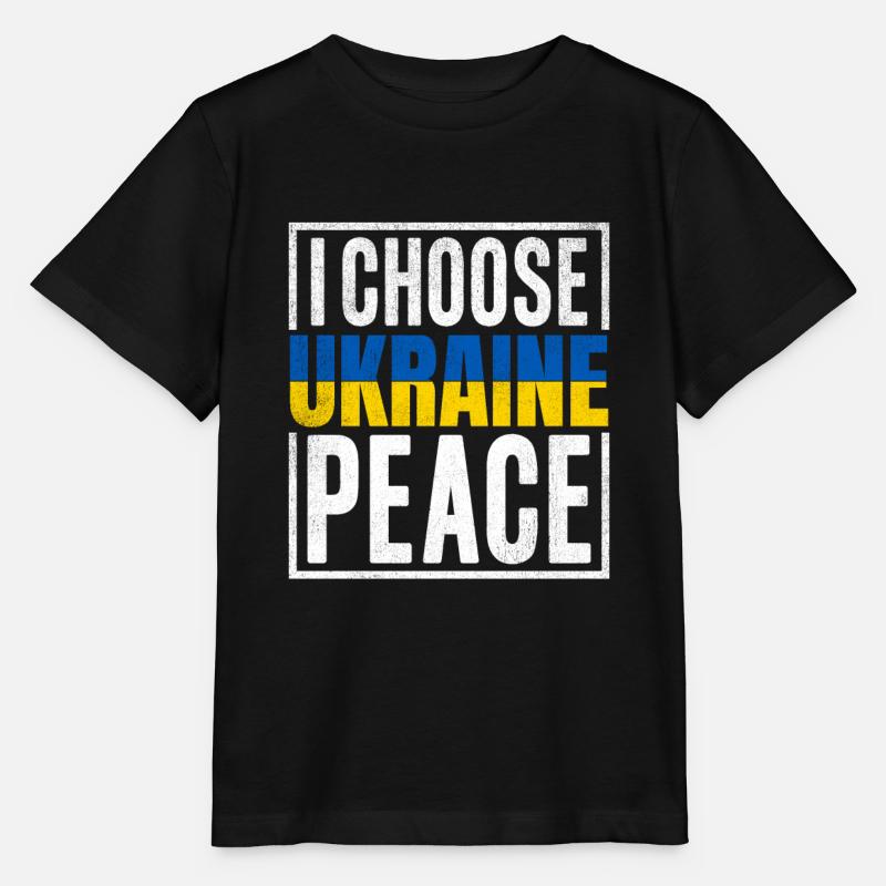 Ukraine Drapeau Ukrainien Ukraine - T-shirt bio MINI CREATOR Stanley/Stella Enfant - noir