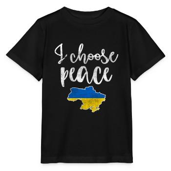 Ukraine Solidarité - T-shirt bio MINI CREATOR Stanley/Stella Enfant - noir - Devant - Mikhail (115cm)