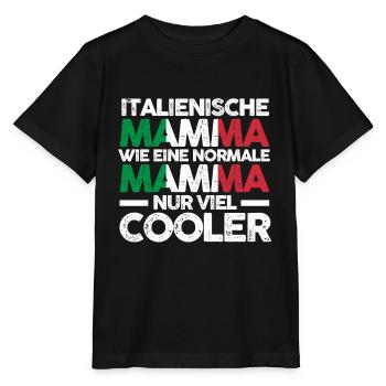 Italienerin Italienische Mamma Italien Mutter Mama - Stanley/Stella Kinder T-Shirt MINI CREATOR  - Schwarz - Vorne - Mikhail (115cm)