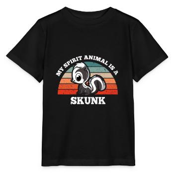 Plus puant Mon animal est une mouffette - T-shirt bio MINI CREATOR Stanley/Stella Enfant - noir - Devant - Mikhail (115cm)