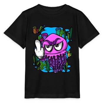 Méduse méduse du majeur Méduse - T-shirt bio MINI CREATOR Stanley/Stella Enfant - noir - Devant - Mikhail (115cm)