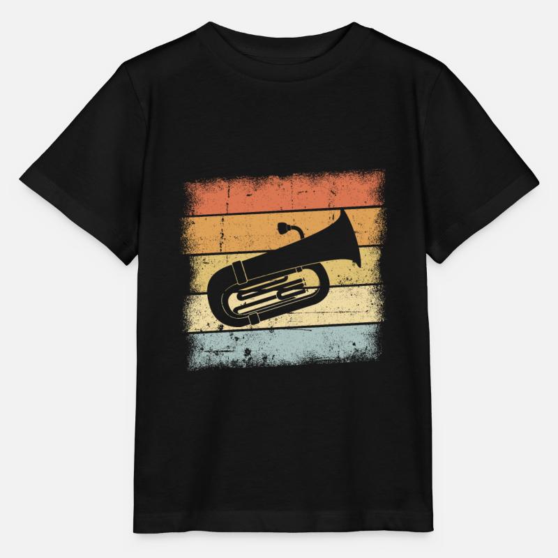 Tuba - Stanley/Stella Kinder T-Shirt MINI CREATOR  - Schwarz