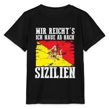 Sicilia Sizilien Sizilianer - Stanley/Stella Kinder T-Shirt MINI CREATOR  - Schwarz - Vorne - Mikhail (115cm)