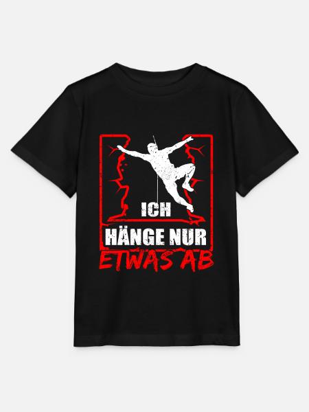 Klettern Bouldern Geschenk - Ich Häng Nur Etwas Ab - Stanley/Stella Kinder T-Shirt MINI CREATOR - Schwarz