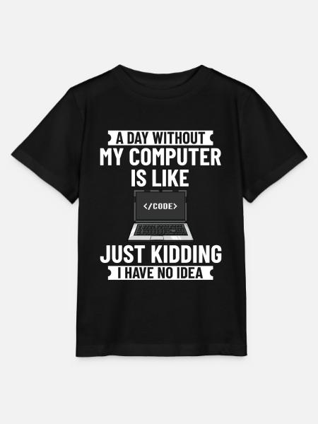 Programmierer Programmieren Computerentwickler Pc - Stanley/Stella Kinder T-Shirt MINI CREATOR  - Schwarz