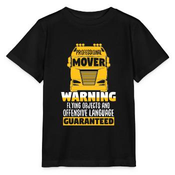 Professional Mover Trucker Warning - Stanley/Stella MINI CREATOR Kids’ T-Shirt - black - Front - Mikhail (115cm)