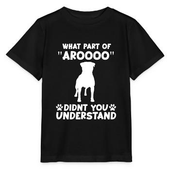 Mignon motif de propriétaire de chien Rottweiler Rotti Gassi - T-shirt bio MINI CREATOR Stanley/Stella Enfant - noir - Devant - Mikhail (115cm)